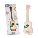 CLASSIC WORLD Drewniane Ukulele Gitara dla Dzieci Różowa Classic World