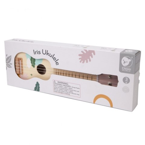 CLASSIC WORLD Drewniane Ukulele Gitara dla Dzieci Różowa Classic World CLASSIC WORLD Drewniane Ukulele Gitara dla Dzieci Różowa Classic World