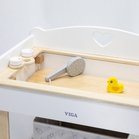 VIGA Drewniany Przewijak 2w1 wanna dla Lalek Viga Toys