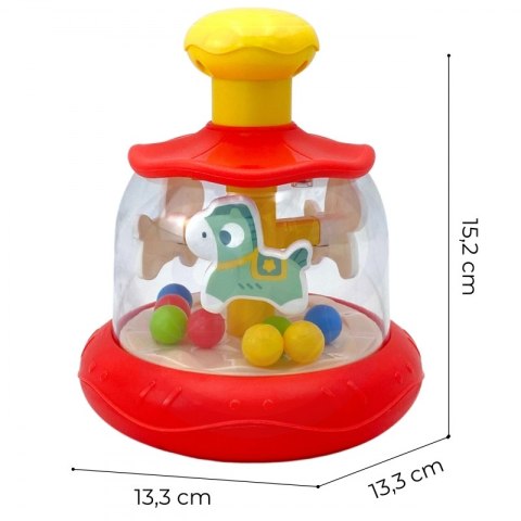 WOOPIE BABY Kolorowe Koniki Czerwona Bączek Karuzela Woopie WOOPIE BABY Kolorowe Koniki Czerwona Bączek Karuzela Woopie