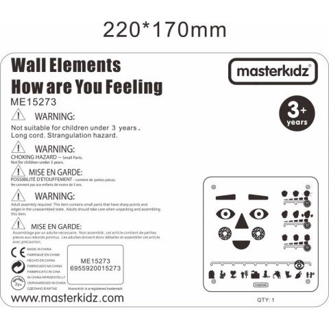 MASTERKIDZ Tablica Edukacyjna Jak Się Czujesz? Nauka Emocji Masterkidz