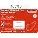MASTERKIDZ Tablica Ścienna Koła Zębate i Łańcuch 79 El. Zbuduj własny mechanizm Masterkidz