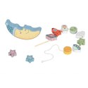 TOOKY TOY Kosmiczny Śpiący Księżyc Balansująca Układanka Drewniana Nawlekanka Montessori Tooky Toy