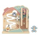 TOOKY TOY Labirynt Tablica Edukacyjna Tor 2w1 Labirynt Drewniany Tooky Toy