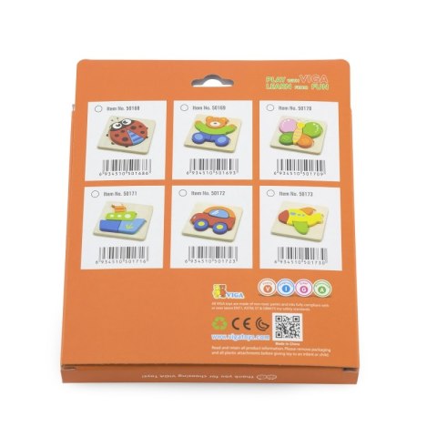 VIGA Pierwsze drewniane Puzzle maluszka Samolot Viga Toys