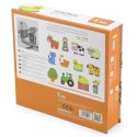 Viga Drewniana przeplatanka Klocki Farma do nawlekania Viga Toys