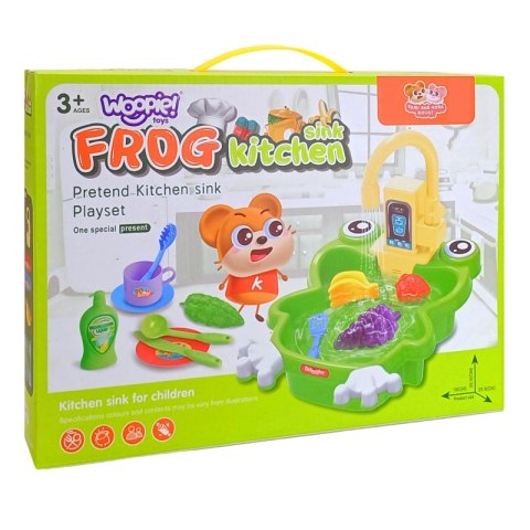 WOOPIE Zlewozmywak Żabka Kuchnia na Baterie Funkcja Wody 14 el. Woopie WOOPIE Zlewozmywak Żabka Kuchnia na Baterie Funkcja Wody 14 el. Woopie