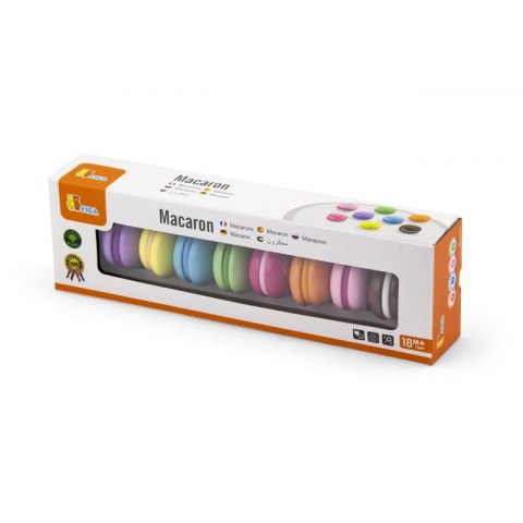 Drewniany Ciastka Zestaw kolorowych makaroników Viga Toys 8 sztuk Viga Toys Drewniany Ciastka Zestaw kolorowych makaroników Viga Toys 8 sztuk Viga Toys