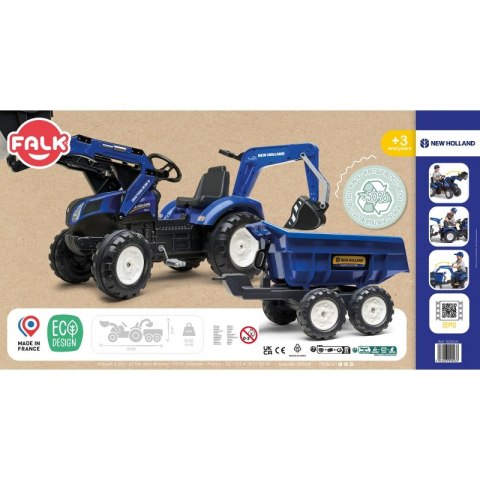 FALK Traktor New Holland z Maxi Przyczepą i Łyżką od 3 lat FALK FALK Traktor New Holland z Maxi Przyczepą i Łyżką od 3 lat FALK