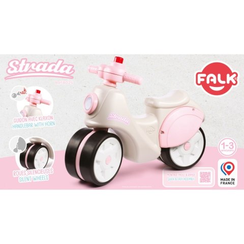 Falk Jeździk Scooter Strada Retro Dla Dziewczynki Ciche Opony od 1 Roku FALK Falk Jeździk Scooter Strada Retro Dla Dziewczynki Ciche Opony od 1 Roku FALK