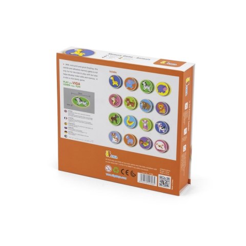 Gra Zapamiętywanie Memo Zwierzątka Viga Viga Toys