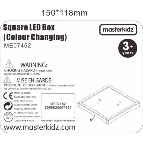 MASTERKIDZ Panel Świetlny LED Zmiana kolorów Pilotem Masterkidz MASTERKIDZ Panel Świetlny LED Zmiana kolorów Pilotem Masterkidz