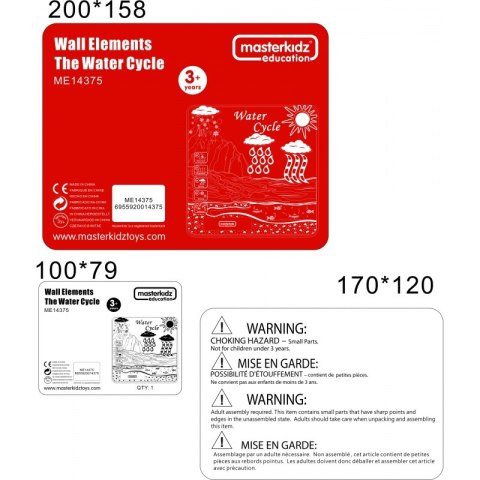 MASTERKIDZ Tablica Edukacyjna Obieg Wody Masterkidz