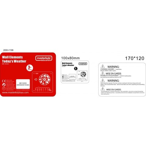 MASTERKIDZ Tablica Edukacyjna Pogoda Masterkidz