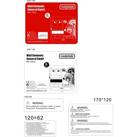 MASTERKIDZ Tablica Edukacyjna Zmysł Węchu Masterkidz