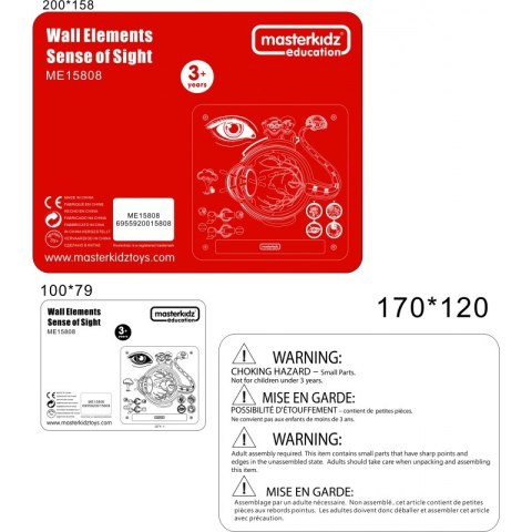 MASTERKIDZ Tablica Edukacyjna Zmysł Wzroku Masterkidz