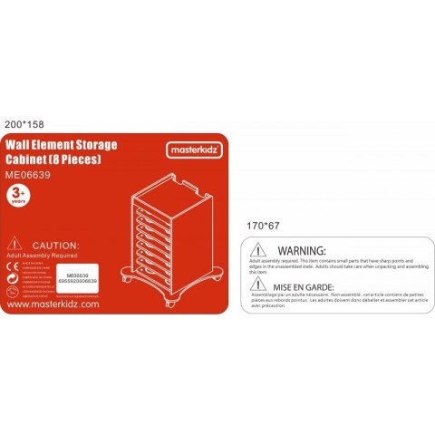 Szafka Do Przechowywania Na Tablice Ścienne Masterkidz Masterkidz