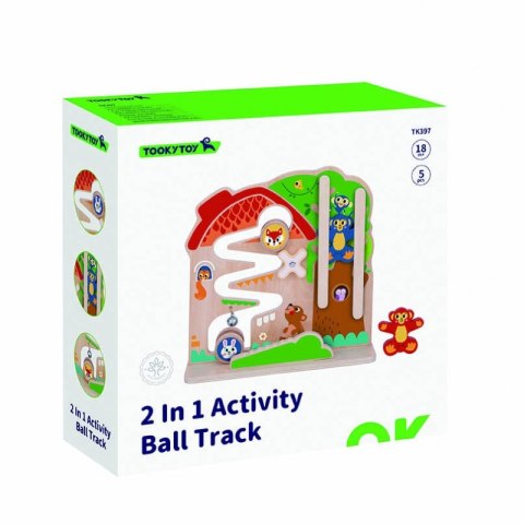 TOOKY TOY Drewniana Tablica Manipulacyjna Montessori Tooky Toy