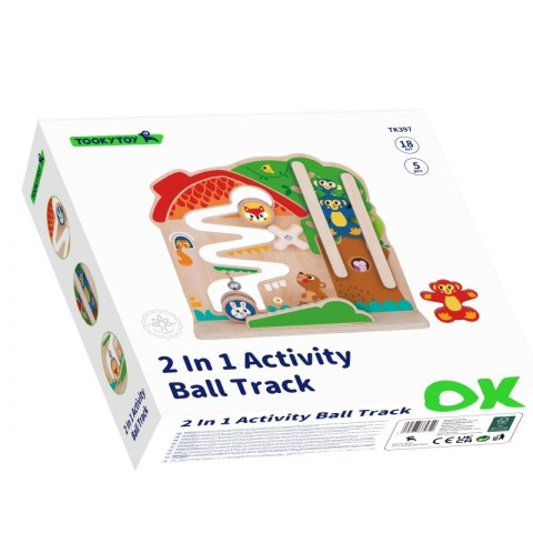 TOOKY TOY Drewniana Tablica Manipulacyjna Montessori Tooky Toy