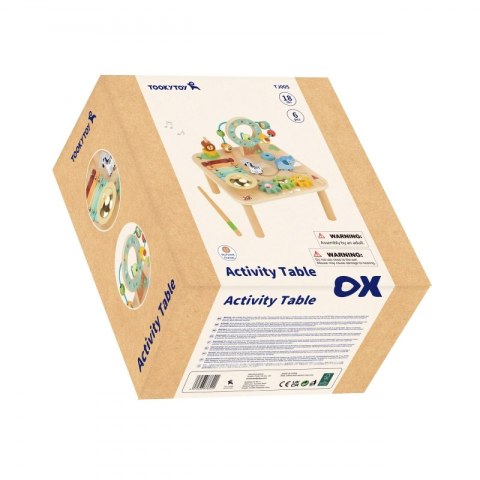TOOKY TOY Drewniany Stolik Aktywności Cymbałki Montessori Tooky Toy TOOKY TOY Drewniany Stolik Aktywności Cymbałki Montessori Tooky Toy
