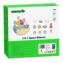 TOOKY TOY Kosmiczny Śpiący Księżyc Balansująca Układanka Drewniana Nawlekanka Montessori Tooky Toy