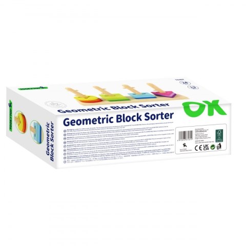 TOOKY TOY Sorter Kształtów z Kolorowymi Blokami Tooky Toy TOOKY TOY Sorter Kształtów z Kolorowymi Blokami Tooky Toy