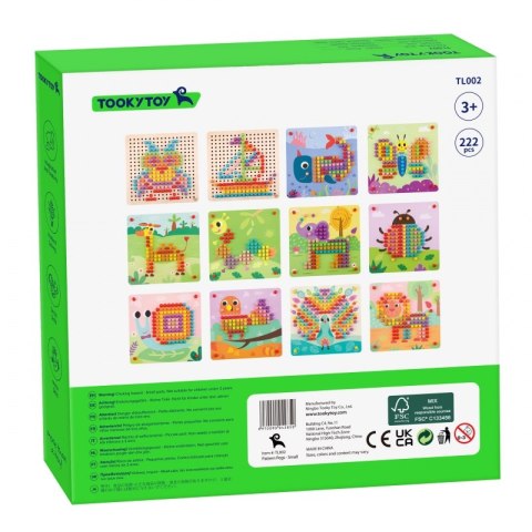 TOOKY TOY Układanka z Pinezkami Kołki Wpinaczka Tooky Toy