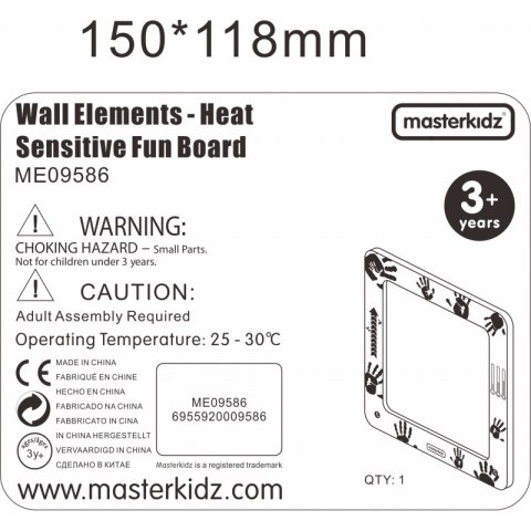Tablica Edukacyjna Ciepłoczuła Reagująca Na Ciepło Masterkidz Masterkidz