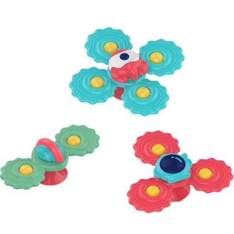 WOOPIE BABY Gryzak Spinner Wirujący z Przyssawką Zestaw 3 szt _5SZT Woopie Baby WOOPIE BABY Gryzak Spinner Wirujący z Przyssawką Zestaw 3 szt _5SZT Woopie Baby