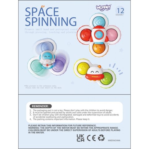 WOOPIE BABY Spinner Zabawka Sensoryczna Rakieta Kosmita Ufo 3 szt. Woopie WOOPIE BABY Spinner Zabawka Sensoryczna Rakieta Kosmita Ufo 3 szt. Woopie