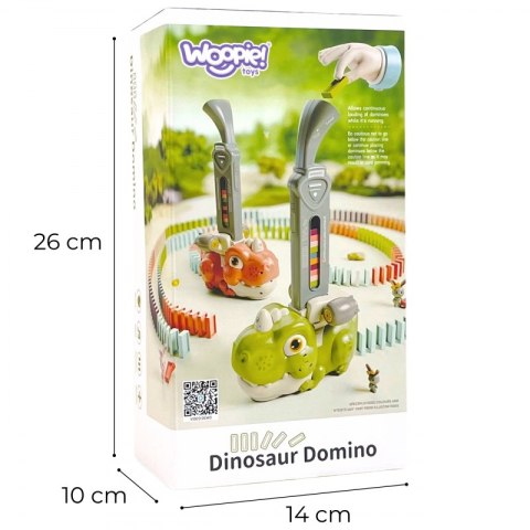 WOOPIE Interaktywna Ciuchcia Dinozaur Domino Pomarańczowy Woopie