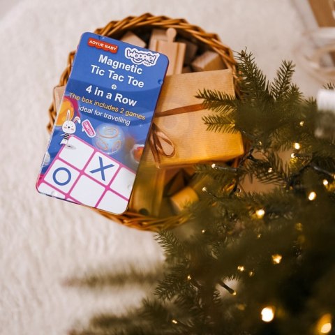 WOOPIE Magnetyczna Gra 2w1 Kółko I Krzyżyk + Gra 4 w Lini MINI Woopie