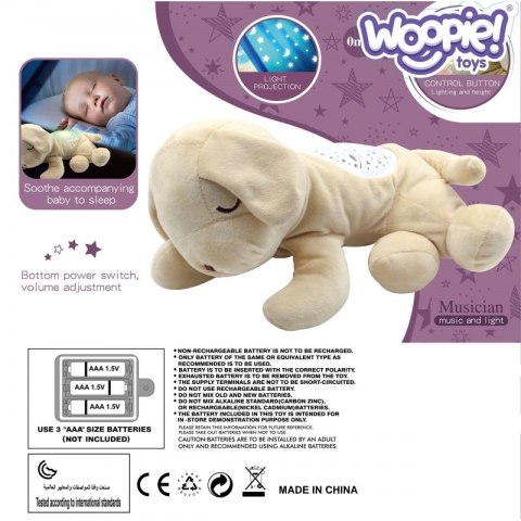 WOOPIE Przytulanka Projektor 2w1 Usypiacz Hipopotam Woopie