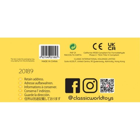 CLASSIC WORLD Edukacyjny Labirynt Przeplatanka Grace Garden Beads 18m+ FSC Classic World