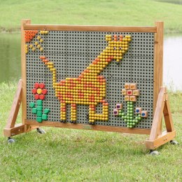 MASTERKIDZ Drewniana Ściana Tablica XXL Naukowa Kreatywna STEM WALL Outdoor Masterkidz