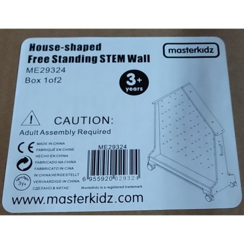 MASTERKIDZ Drewniana Tablica STEM Wolnostojąca XXL w Kształcie Domu Masterkidz MASTERKIDZ Drewniana Tablica STEM Wolnostojąca XXL w Kształcie Domu Masterkidz