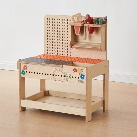 MASTERKIDZ Drewniany Warsztat XXL Montessori STEM z Narzędziami Masterkidz MASTERKIDZ Drewniany Warsztat XXL Montessori STEM z Narzędziami Masterkidz
