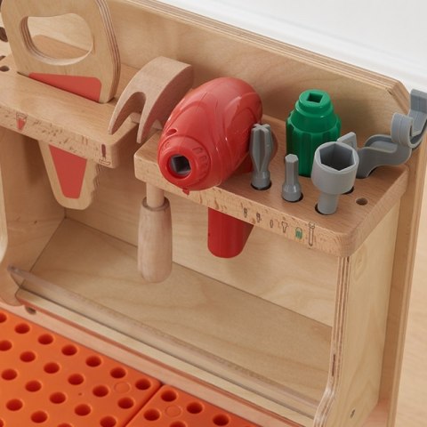 MASTERKIDZ Drewniany Warsztat XXL Montessori STEM z Narzędziami Masterkidz MASTERKIDZ Drewniany Warsztat XXL Montessori STEM z Narzędziami Masterkidz