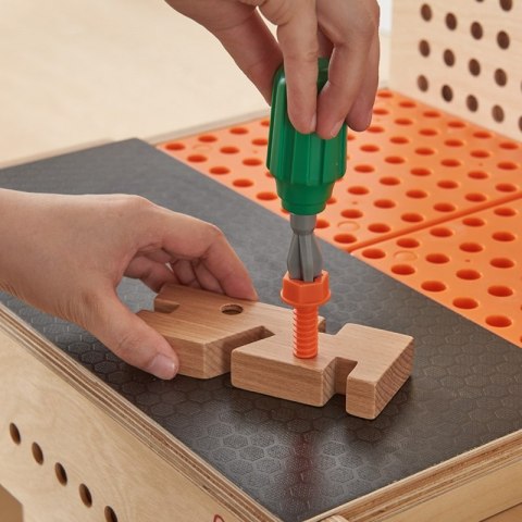 MASTERKIDZ Drewniany Warsztat XXL Montessori STEM z Narzędziami Masterkidz MASTERKIDZ Drewniany Warsztat XXL Montessori STEM z Narzędziami Masterkidz