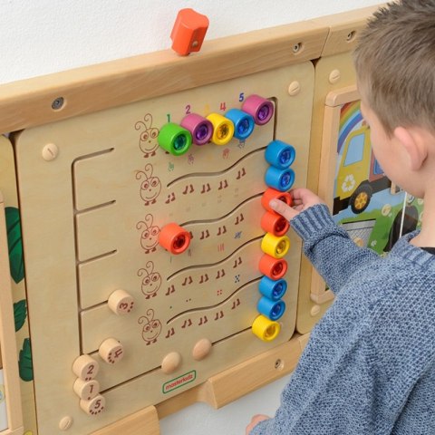 MASTERKIDZ Kolorowe Gąsieniczki Nauka Liczb i Ilości - Tablica Ścienna Edukacyjna Montessori Masterkidz MASTERKIDZ Kolorowe Gąsieniczki Nauka Liczb i Ilości - Tablica Ścienna Edukacyjna Montessori Masterkidz