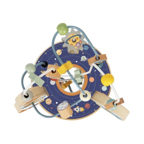 TOOKY TOY Drewniana Rakieta Pętla Motoryczna Labirynt Tooky Toy