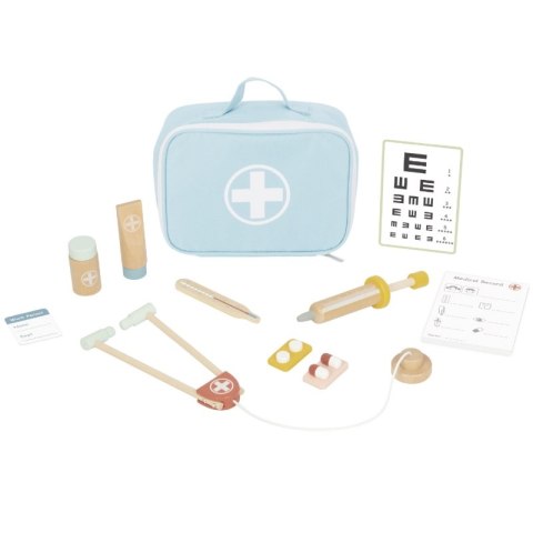 TOOKY TOY Drewniany Zestaw Małego Lekarza Doktora w Walizce z Akcesoriami Tooky Toy