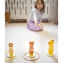 TOOKY TOY Rzut do Celu Drewniana Gra Zręcznościowa Obręcze 15 el. Tooky Toy