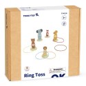 TOOKY TOY Rzut do Celu Drewniana Gra Zręcznościowa Obręcze 15 el. Tooky Toy