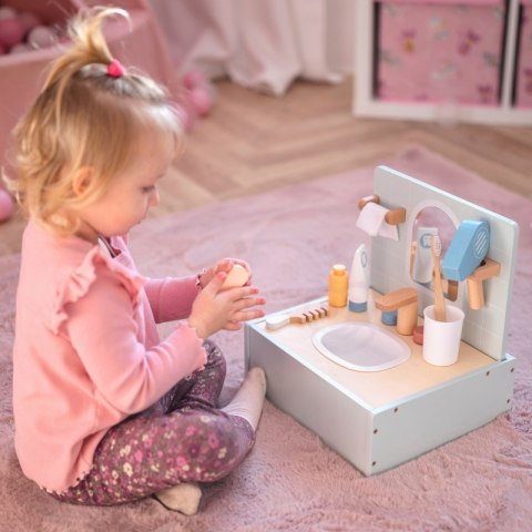 TOOKY TOY Toilet Bathroom Toaleta Drewniana Łazienka z Akcesoriami Tooky Toy