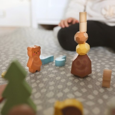 TOOKY TOY Zestaw Leśny Układanka w Stosy Klocki Figurki Tooky Toy
