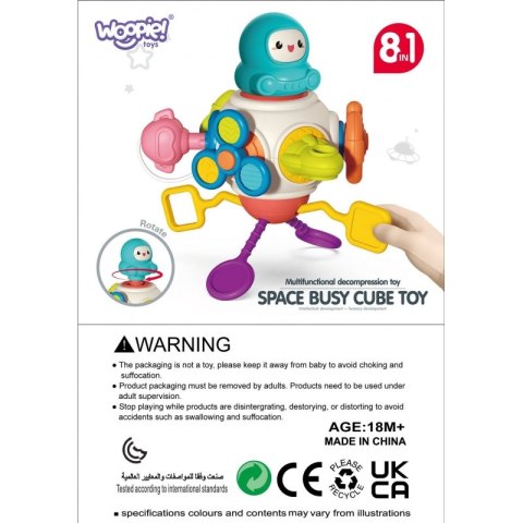 WOOPIE BABY Kostka Sześciościan Montessori Sensoryczna 8w1 Woopie