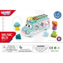 WOOPIE BABY Samochodzik Muzyczny Sorter z Cymbałkami Różowy Woopie