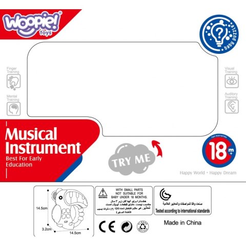WOOPIE BABY Zabawka Muzyczna Pianinko Gryzaczek Pelikan 3w1 Woopie Baby