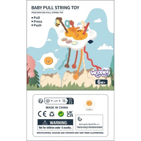 WOOPIE BABY Zabawka Sensoryczna Montessori Gryzak Grzechotka Wielofunkcyjny UFO Woopie